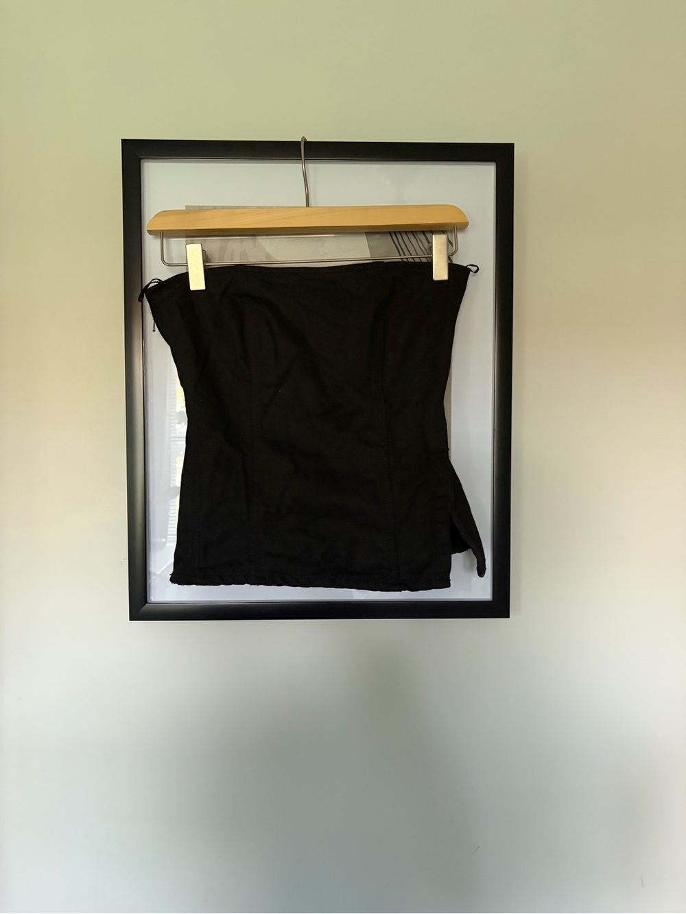 Zara Black Denim Tube Top